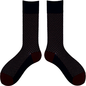 Jacquard Stripe Crew Socks